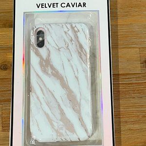 Velvet Caviar White and Rosegold Case Iphone X